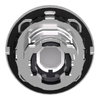 Head for illuminated push button, Harmony XB4, metal, orange flush mounted, 30mm, universal LED, unmarked