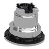Head for illuminated push button, Harmony XB4, metal, blue flush mounted, 30mm, universal LED, for legend of insertion
