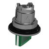 Leuchtwahlschalter, Frontelement, Harmony XB4F, Metall, 30mm, grün, für universelle LED, 2 Stellungen, rastend