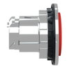 Harmony XB4, Flush mounted projecting push button head, metal, red, Ø30, spring return, marked STOP