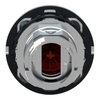 Harmony XB4, Flush mounted projecting push button head, metal, red, Ø30, spring return, marked STOP