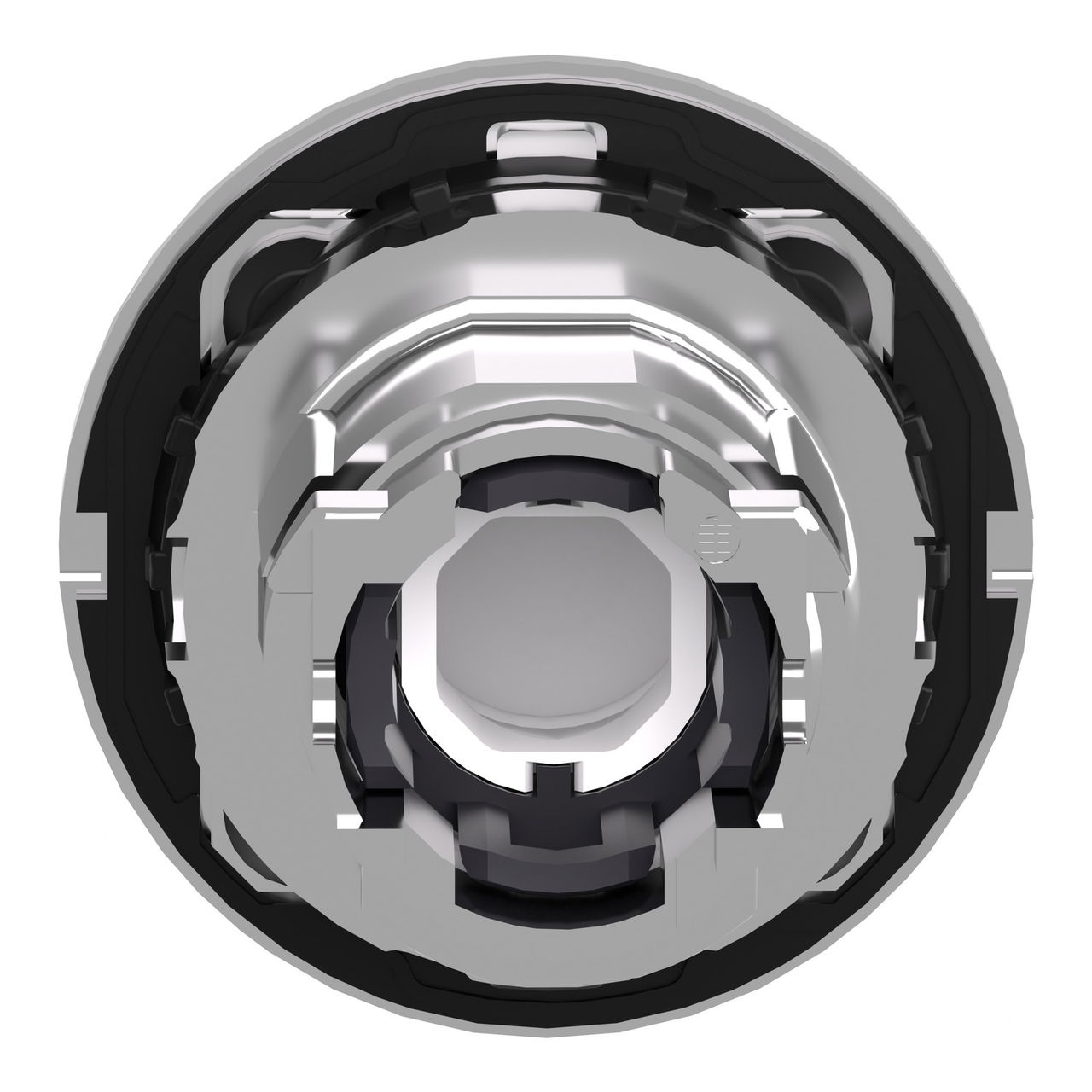 Head for pilot light, Harmony XB4, flush mounted, red, 30mm, with plain lens, universal LED – Image 2 of 10