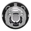 Head for illuminated push button, Harmony XB4, metal, yellow flush, 30mm, universal LED, stay put, plain lens, unmarked
