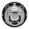 Head for illuminated push button, Harmony XB4, plastic, white flush, 30mm, universal LED, spring return, illuminated ring