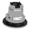 Head for illuminated push button, Harmony XB4, plastic, white flush, 30mm, universal LED, spring return, illuminated ring