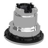 Head for illuminated push button, Harmony XB4, plastic, blue flush, 30mm, universal LED, spring return, illuminated ring