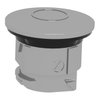 Round chromium plated blanking plug for Ø22 mm hole