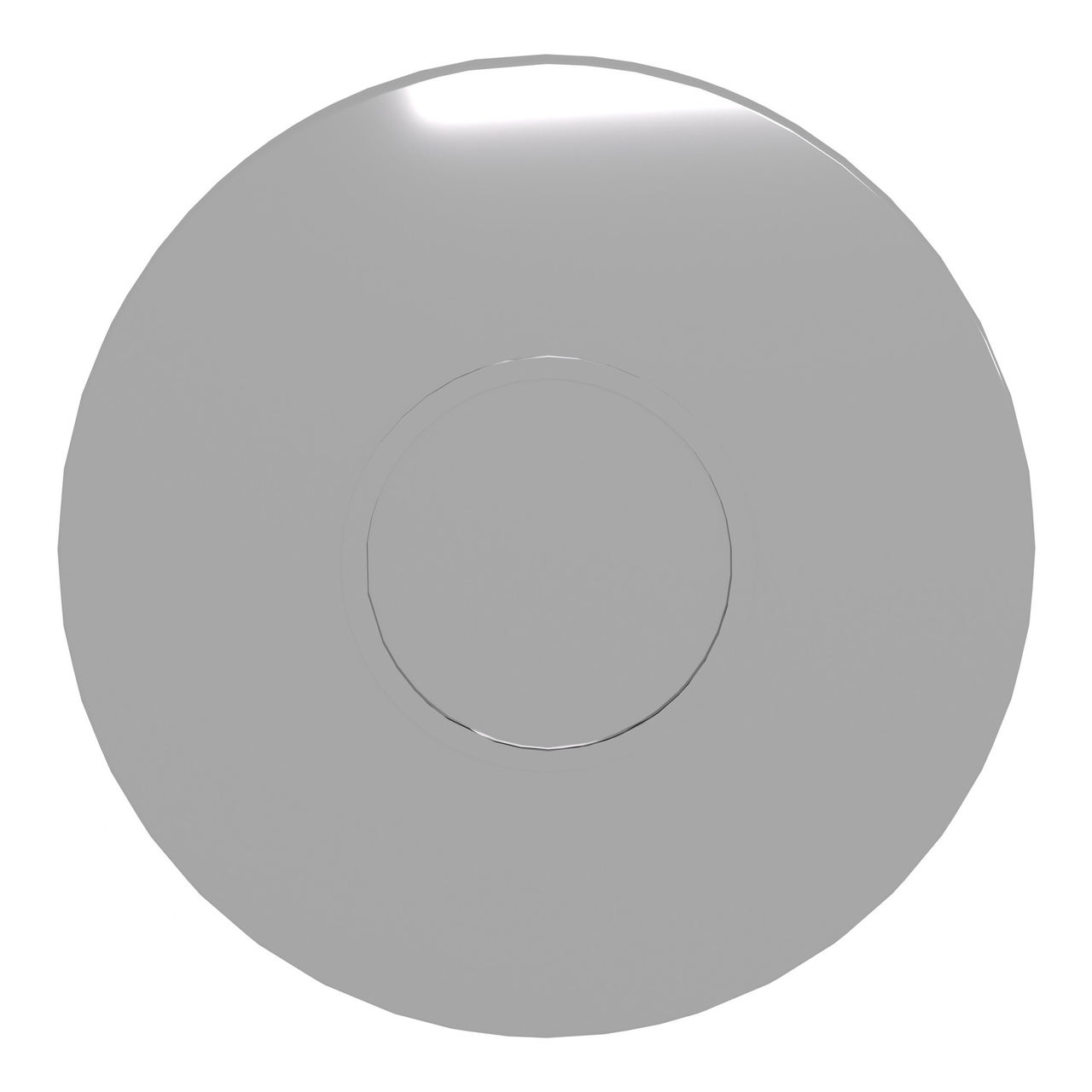 Round chromium plated blanking plug for Ø22 mm hole – Image 4 of 8