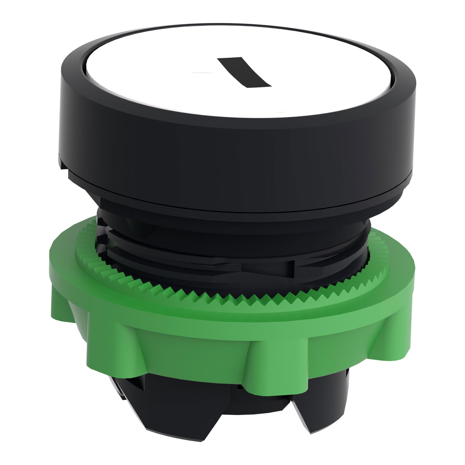 White flush pushbutton head Ø22 spring return "I" – Image 3 of 9