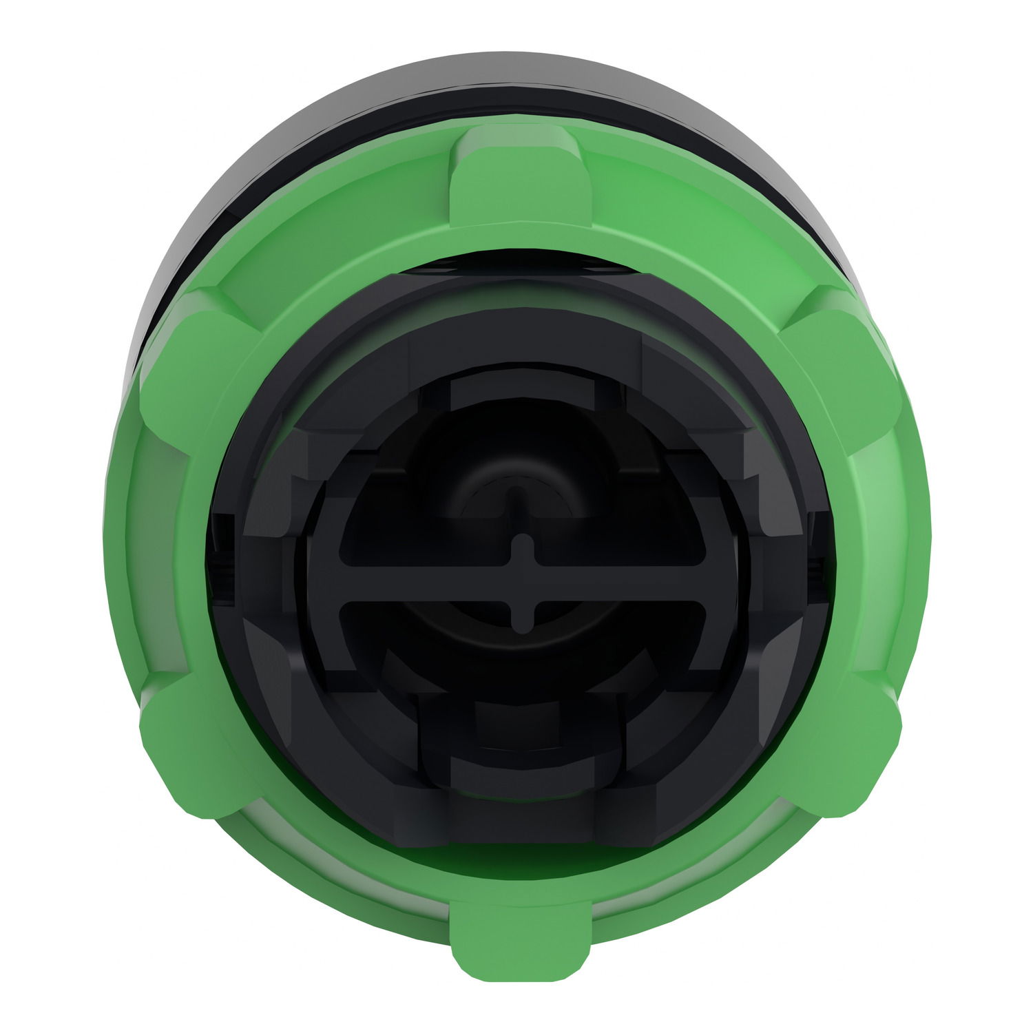 White flush pushbutton head Ø22 spring return "I" – Image 2 of 9
