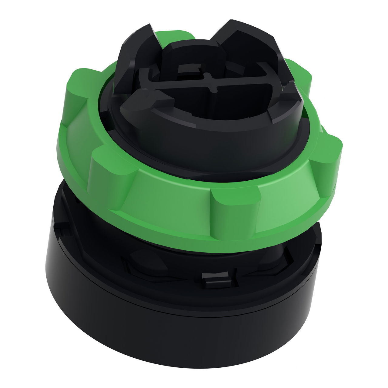 White flush pushbutton head Ø22 spring return "I" – Image 5 of 9