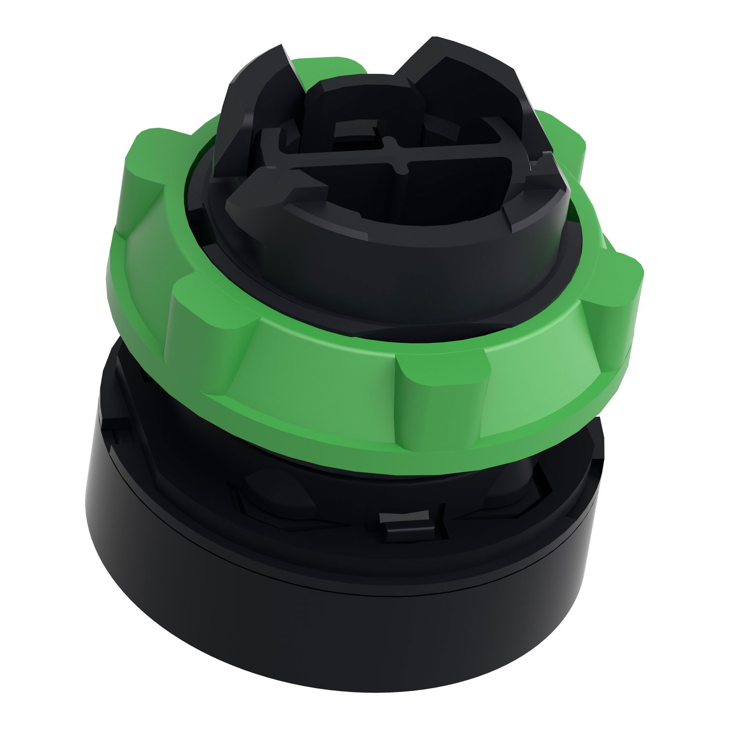 White flush pushbutton head Ø22 spring return "I" – Image 5 of 9