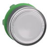 Leuchtdrucktaster, Frontelement, Harmony XB5, Kunststoff, 22mm, weiß, für universelle LED