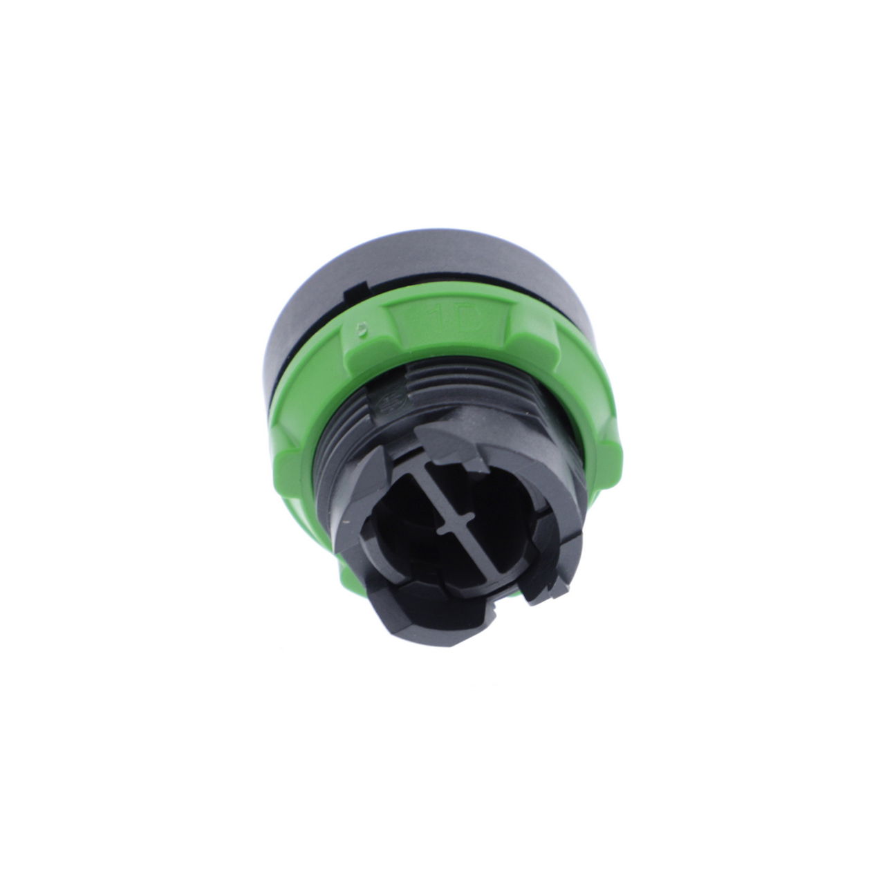 Push button head, plastic, flush, green, Ø22, spring return, unmarked – Image 2 of 7