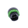 Red flush pushbutton head Ø22 spring return "STOP"