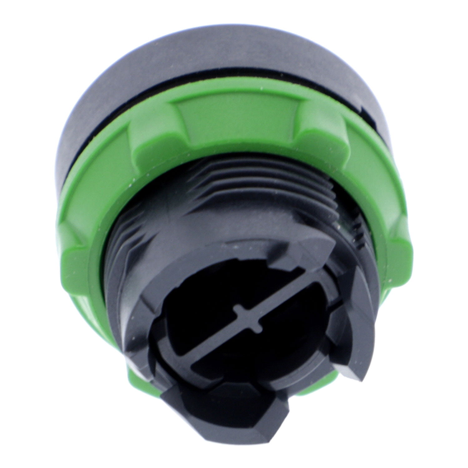 Push button head, plastic, flush, red, Ø22, spring return, unmarked – Image 2 of 7