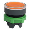 Leuchtdrucktaster, Frontelement, Harmony XB5, Kunststoff, 22mm, orange, unbeschriftet, für universelle LED, rastend
