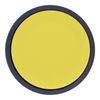 Push button head, plastic, flush, yellow, Ø22, spring return, unmarked