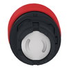 Red Ø30 mushroom pushbutton head Ø22 spring return
