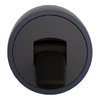 Black selector switch head Ø22 2-position stay put