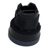 Black selector switch head Ø22 2-position stay put
