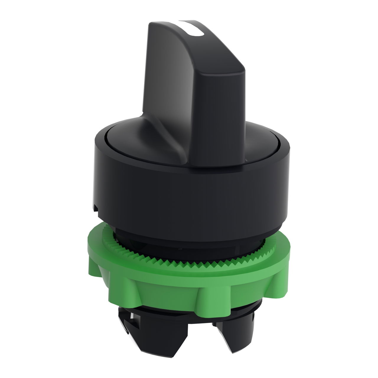 Black selector switch head Ø22 3-position spring return – Image 3 of 9