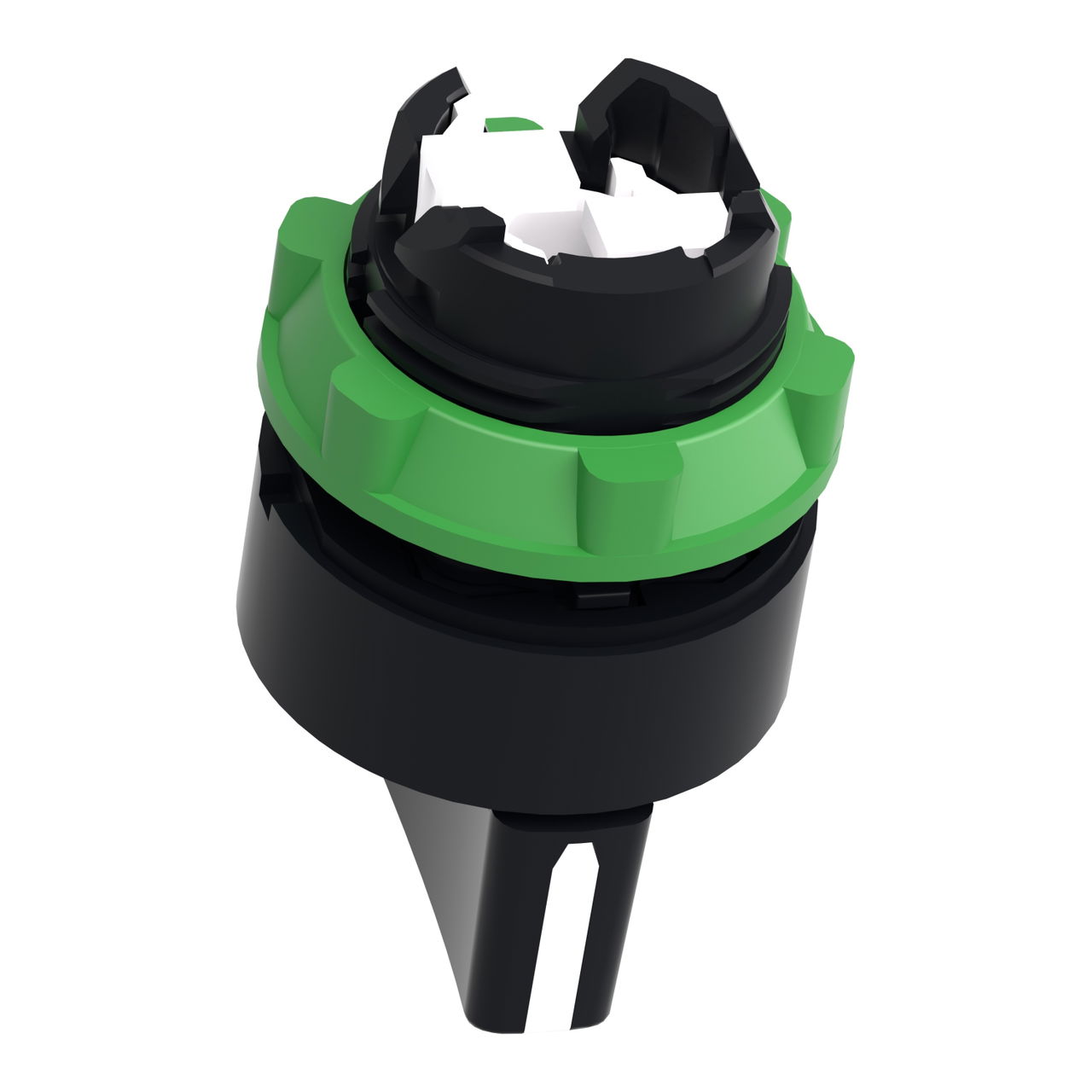 Black selector switch head Ø22 3-position spring return – Image 5 of 9