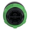 Red flush pushbutton head Ø22 push-push unmarked