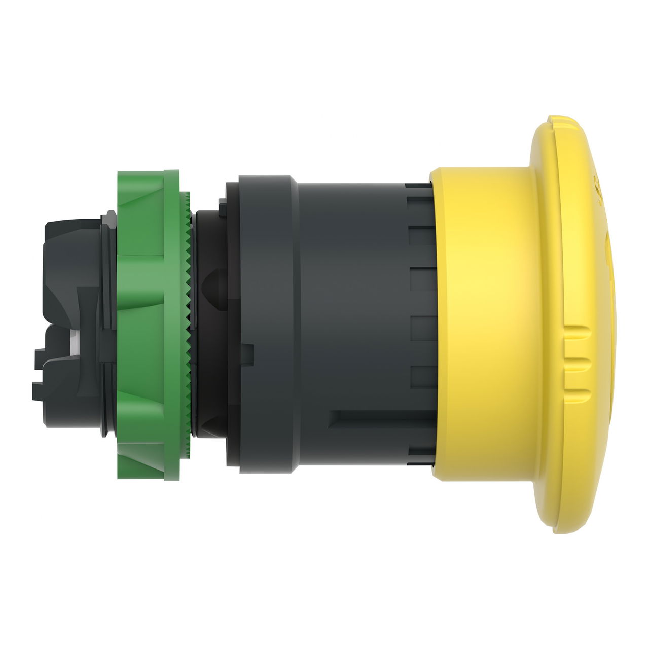 Yellow Ø40 mushroom pushbutton head Ø22 latching turn release – Image 6 of 9