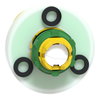 Head for emergency stop push button, Harmony XB5, non ill. red ttr plastic square