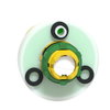 Harmony XB5, Illuminated emergency stop head, plastic, red, Ø22, trigger latching turn to release, white/red LED, 24 V AC/DC