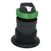 Black Ø40 mushroom pushbutton head Ø22 latching push-pull