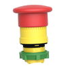 Emergency stop head, switching off, plastic, red mushroomØ40, Ø22, trigger latching push-pull