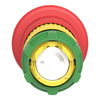 Emergency stop head, switching off, plastic, red mushroomØ40, Ø22, trigger latching push-pull