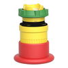 Emergency stop head, switching off, plastic, red mushroomØ40, Ø22, trigger latching push-pull