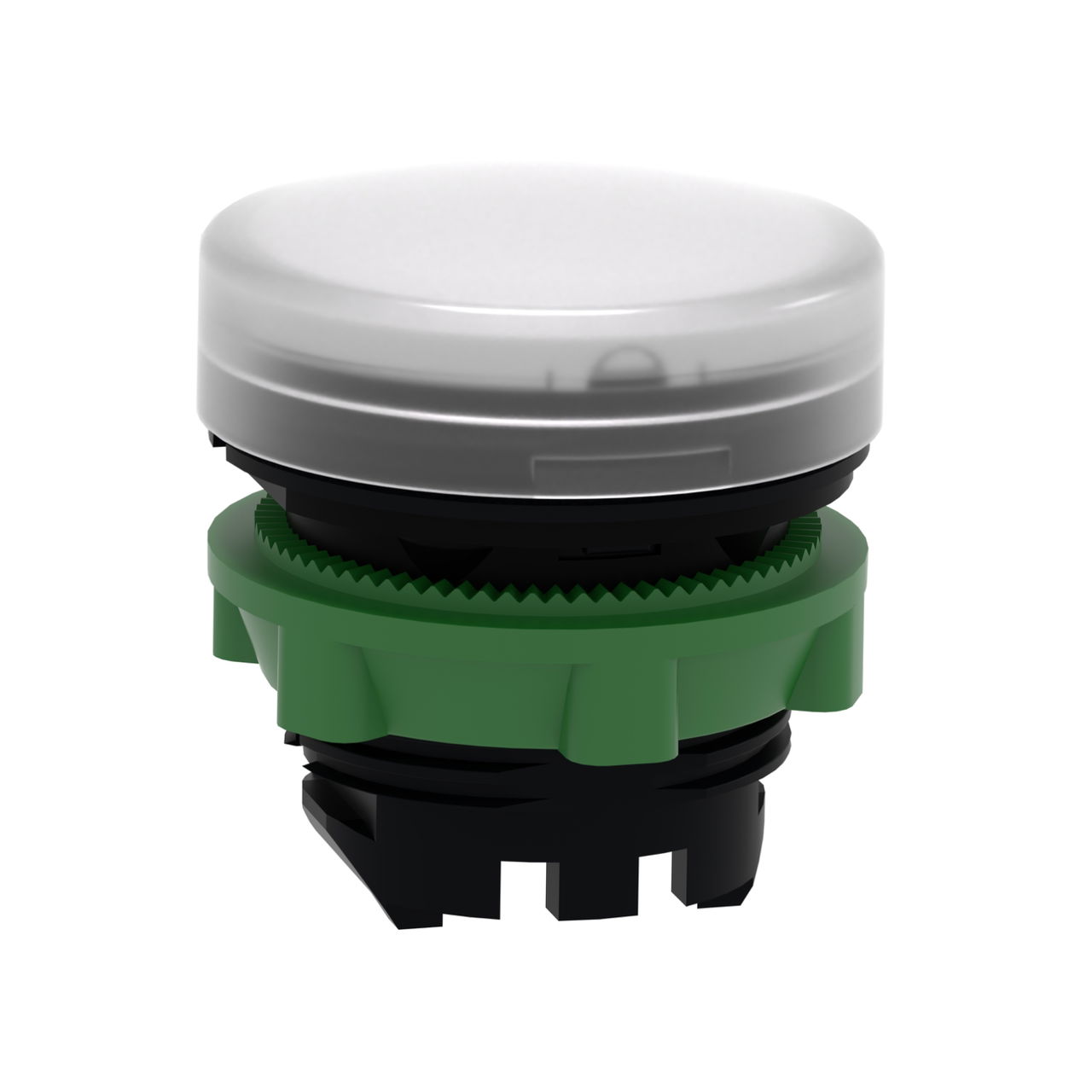 Head for pilot light, Harmony XB5, plastic, white, 22mm, universal LED, plain lens – Image 3 of 9