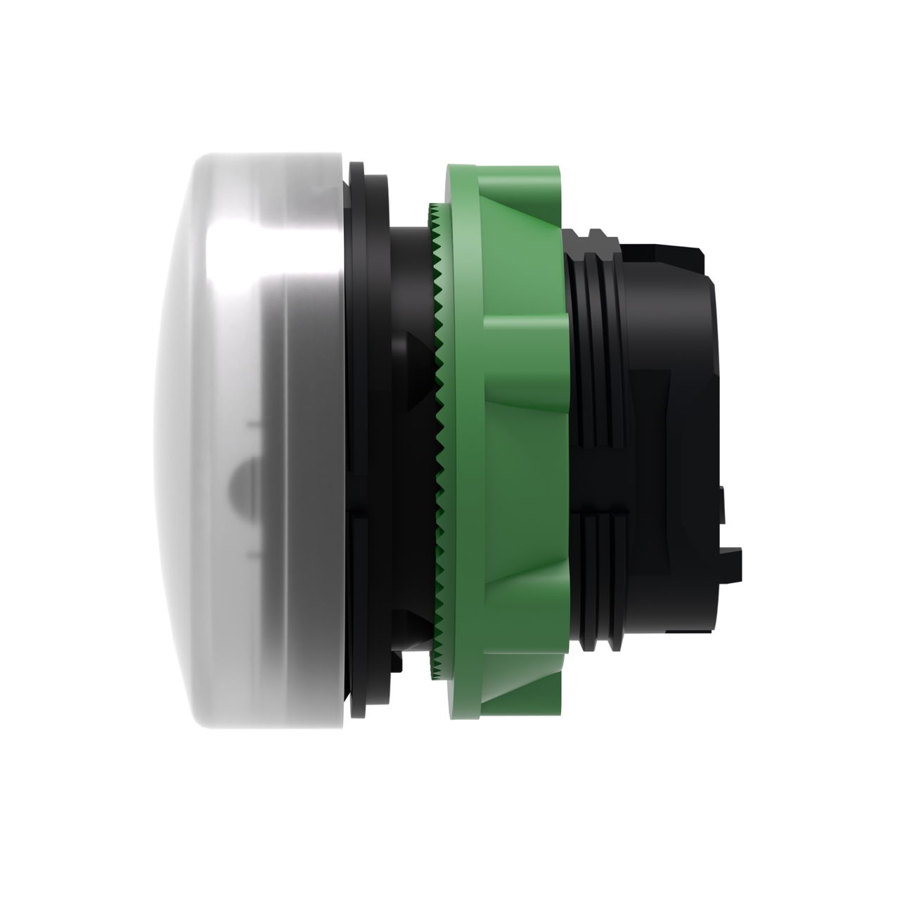 Head for pilot light, Harmony XB5, plastic, white, 22mm, universal LED, plain lens – Image 7 of 9