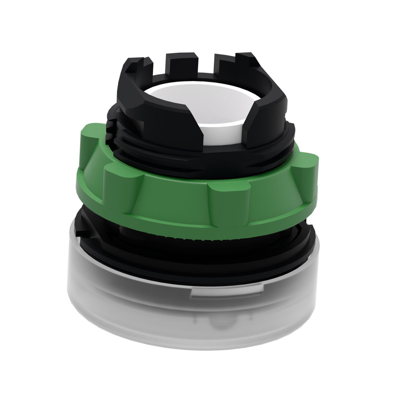 Head for pilot light, Harmony XB5, plastic, white, 22mm, universal LED, plain lens – Image 5 of 9