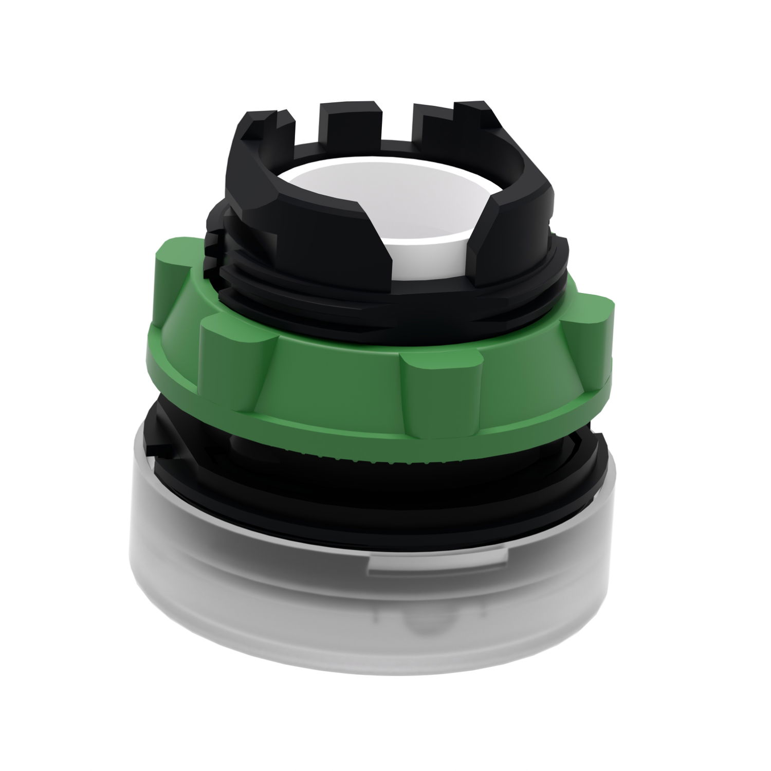 Head for pilot light, Harmony XB5, plastic, white, 22mm, universal LED, plain lens – Image 5 of 9