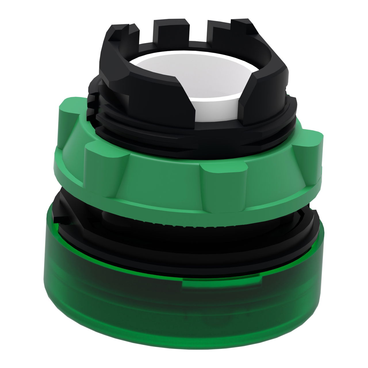 Head for pilot light, Harmony XB5, plastic, green, 22mm, universal LED, plain lens – Image 5 of 9