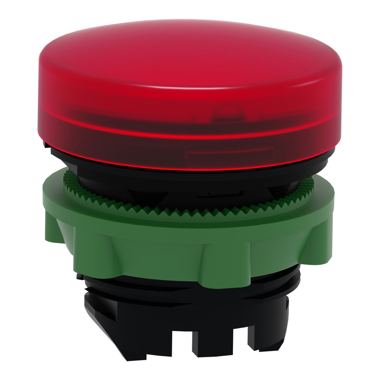 Head for pilot light, Harmony XB5, plastic, red, 22mm, universal LED, plain lens – Image 3 of 9