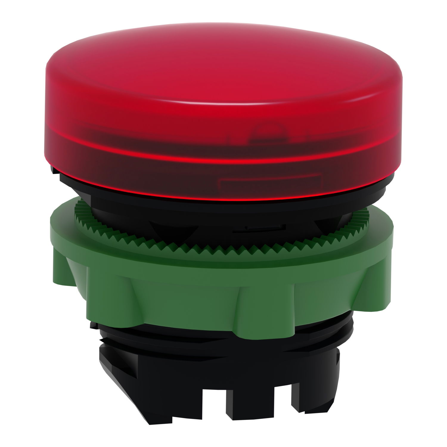 Head for pilot light, Harmony XB5, plastic, red, 22mm, universal LED, plain lens – Image 3 of 9