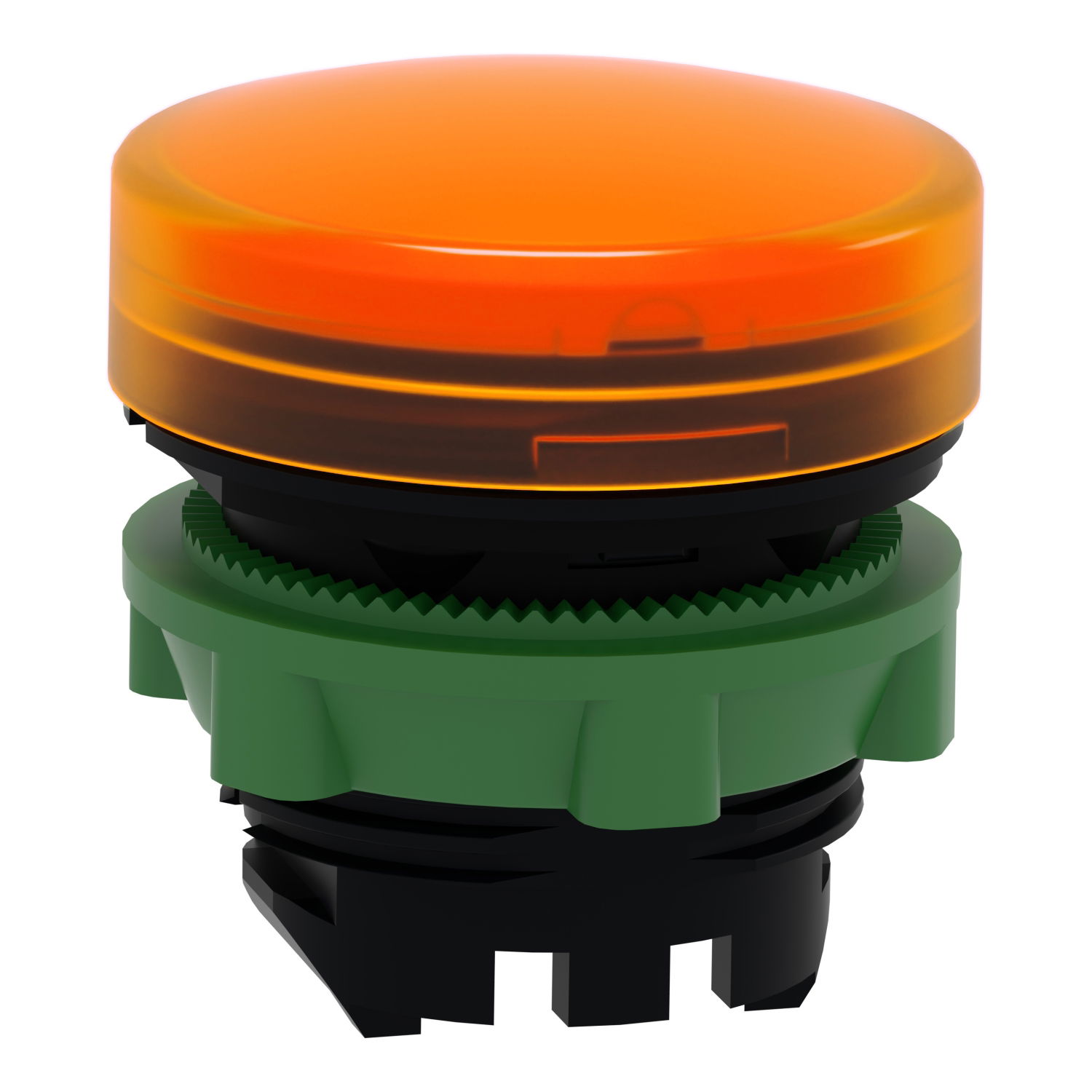 Head for pilot light, Harmony XB5, plastic, orange, 22mm, universal LED, plain lens – Image 3 of 9