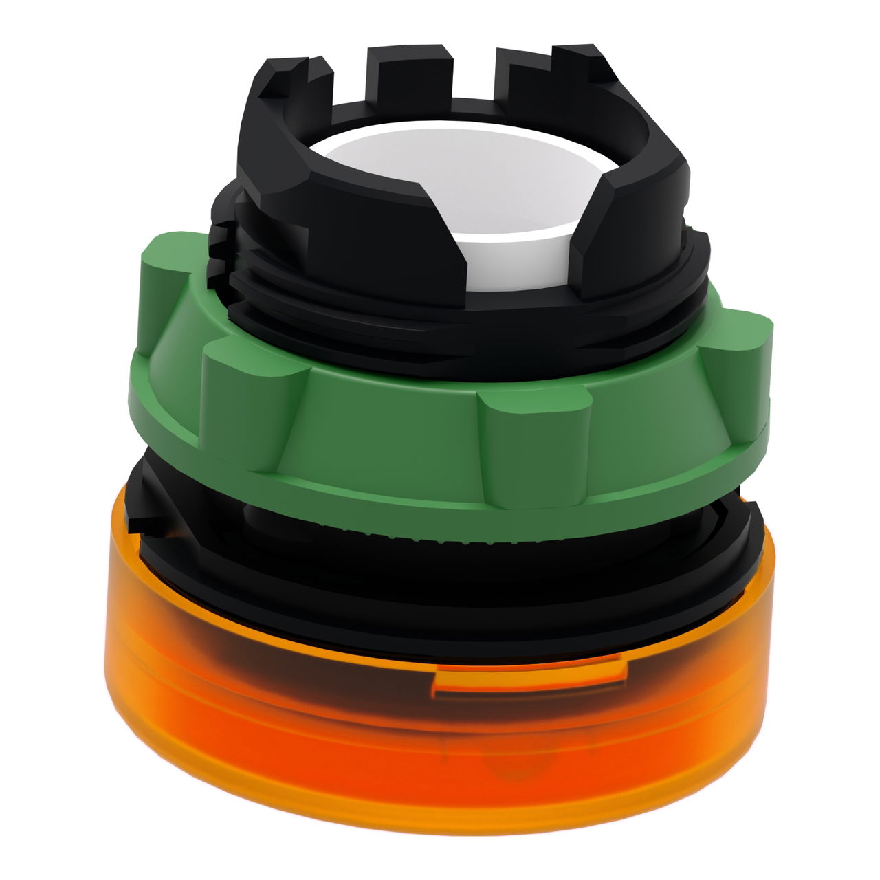Head for pilot light, Harmony XB5, plastic, orange, 22mm, universal LED, plain lens – Image 5 of 9