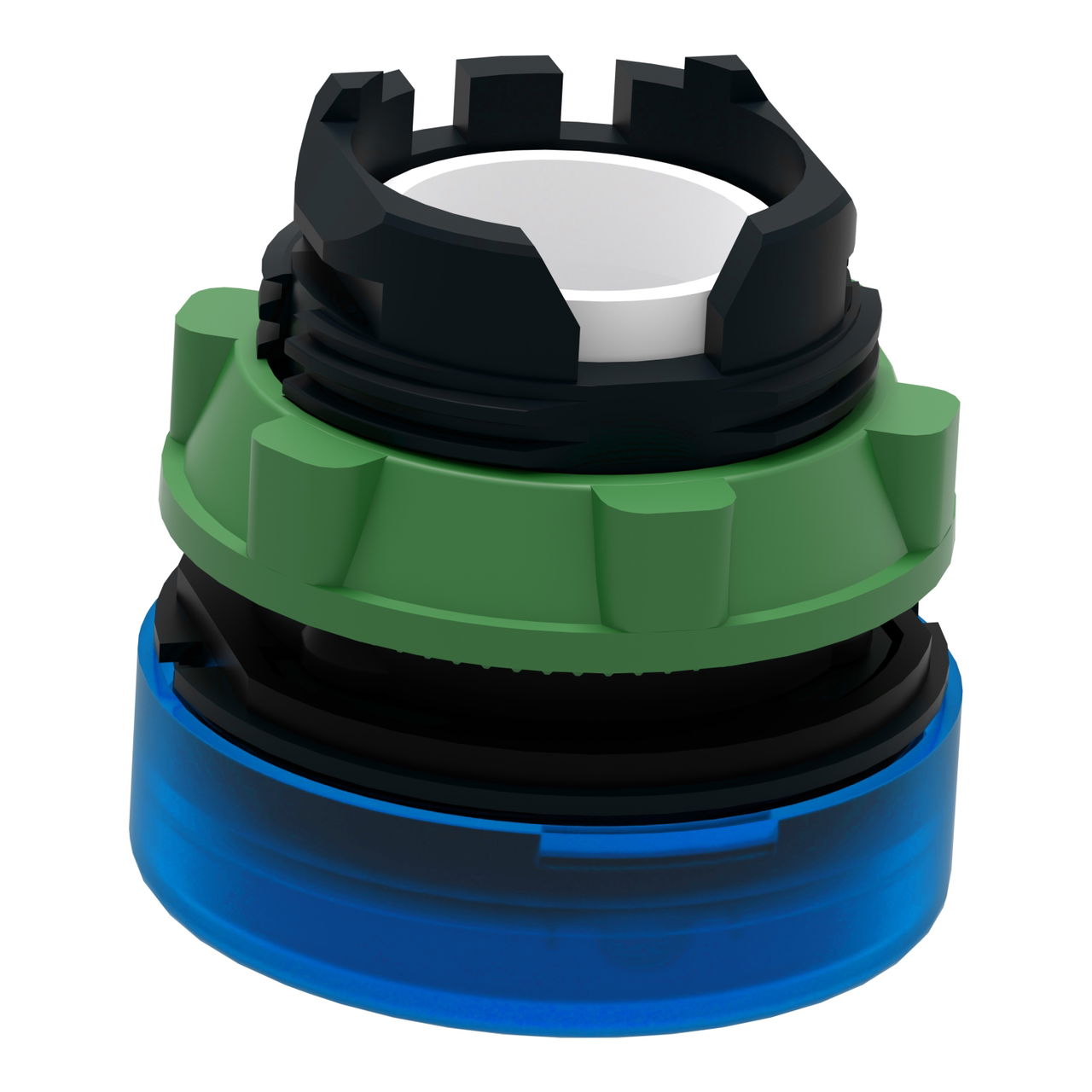 Head for pilot light, Harmony XB5, plastic, blue, 22mm, universal LED, plain lens – Image 5 of 9