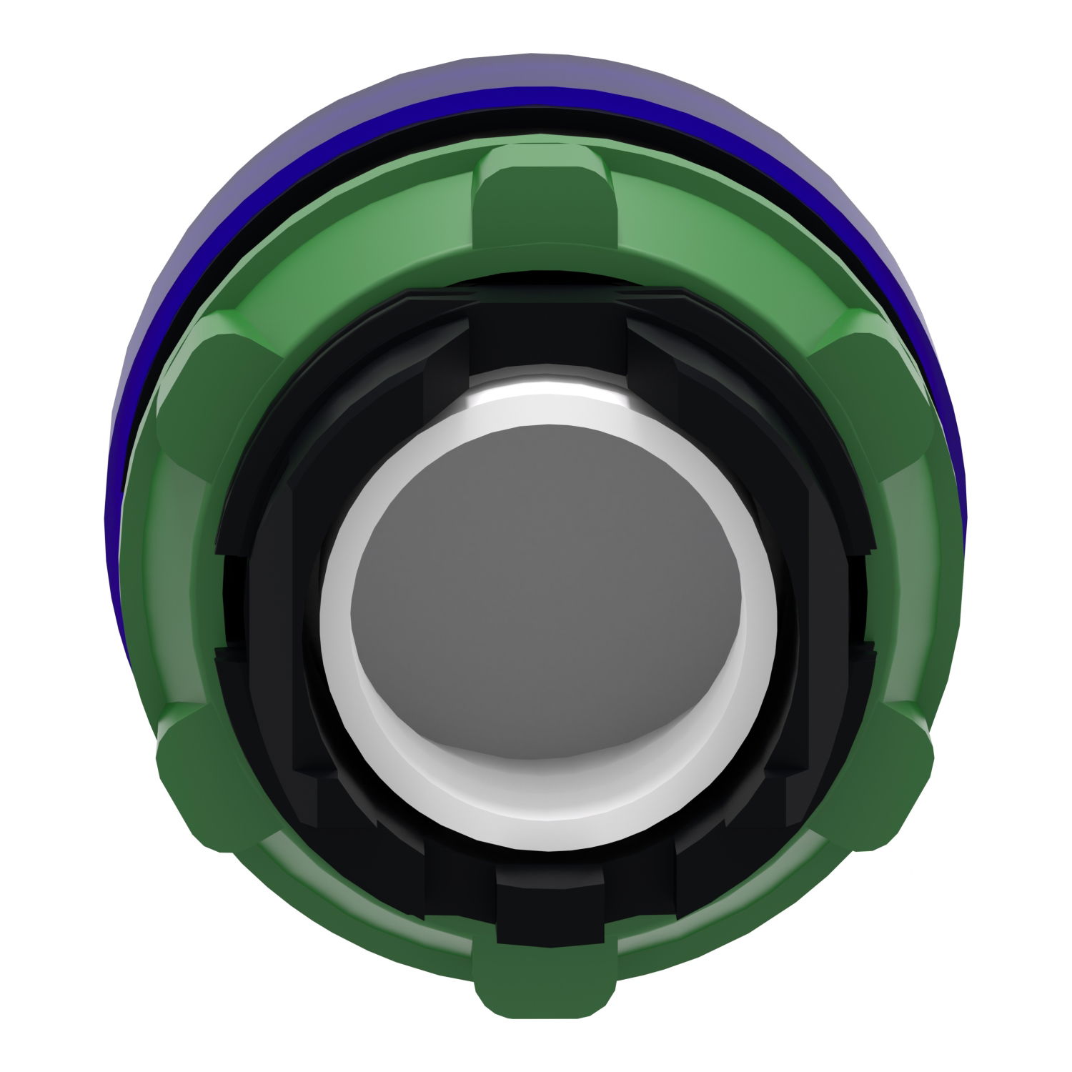 Head for pilot light, Harmony XB5, plastic, blue, 22mm, universal LED, plain lens – Image 2 of 9