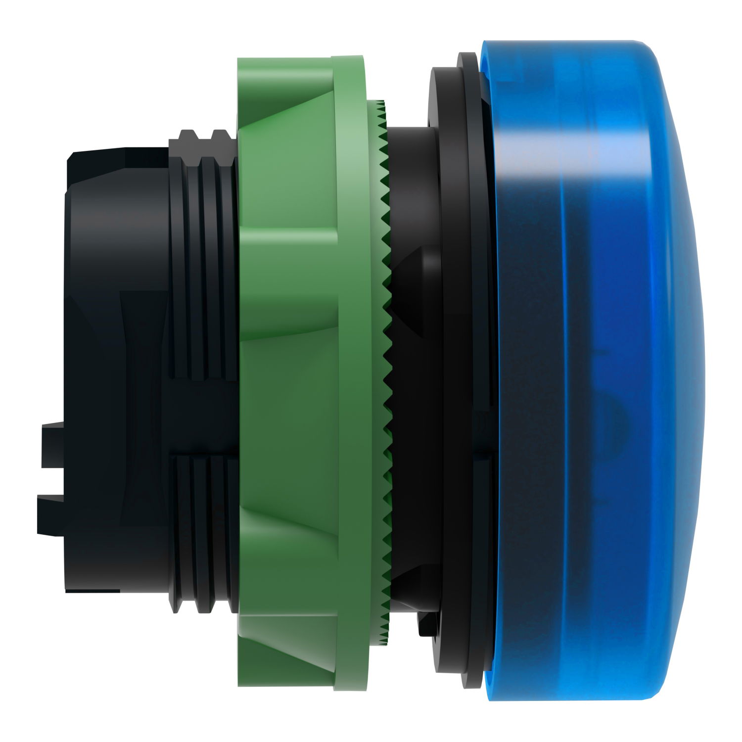 Head for pilot light, Harmony XB5, plastic, blue, 22mm, universal LED, plain lens – Image 6 of 9