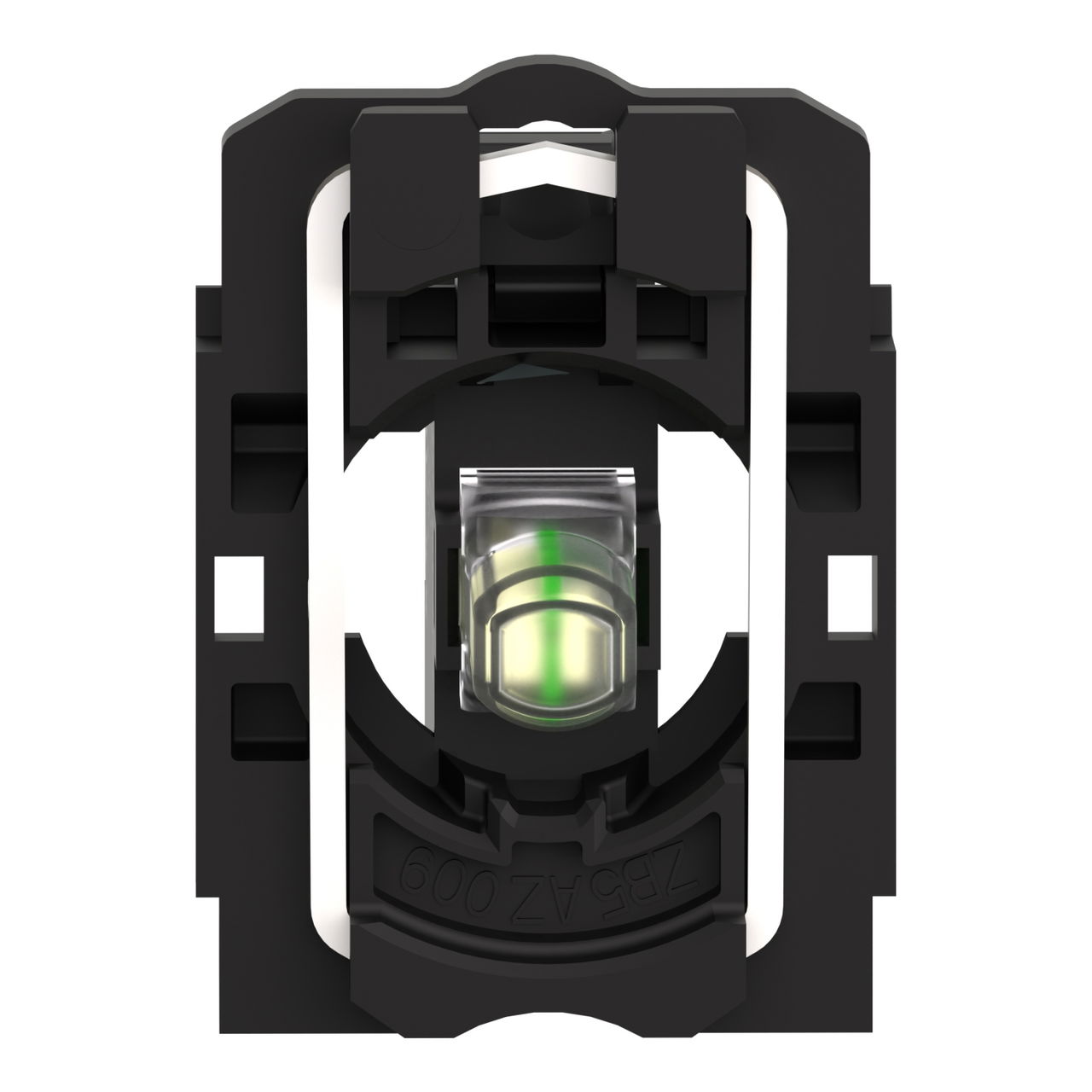 Complete body/light block assembly, Harmony XB5, plastic, universal LED, body/fixing collar, 230…240V AC – Image 4 of 9