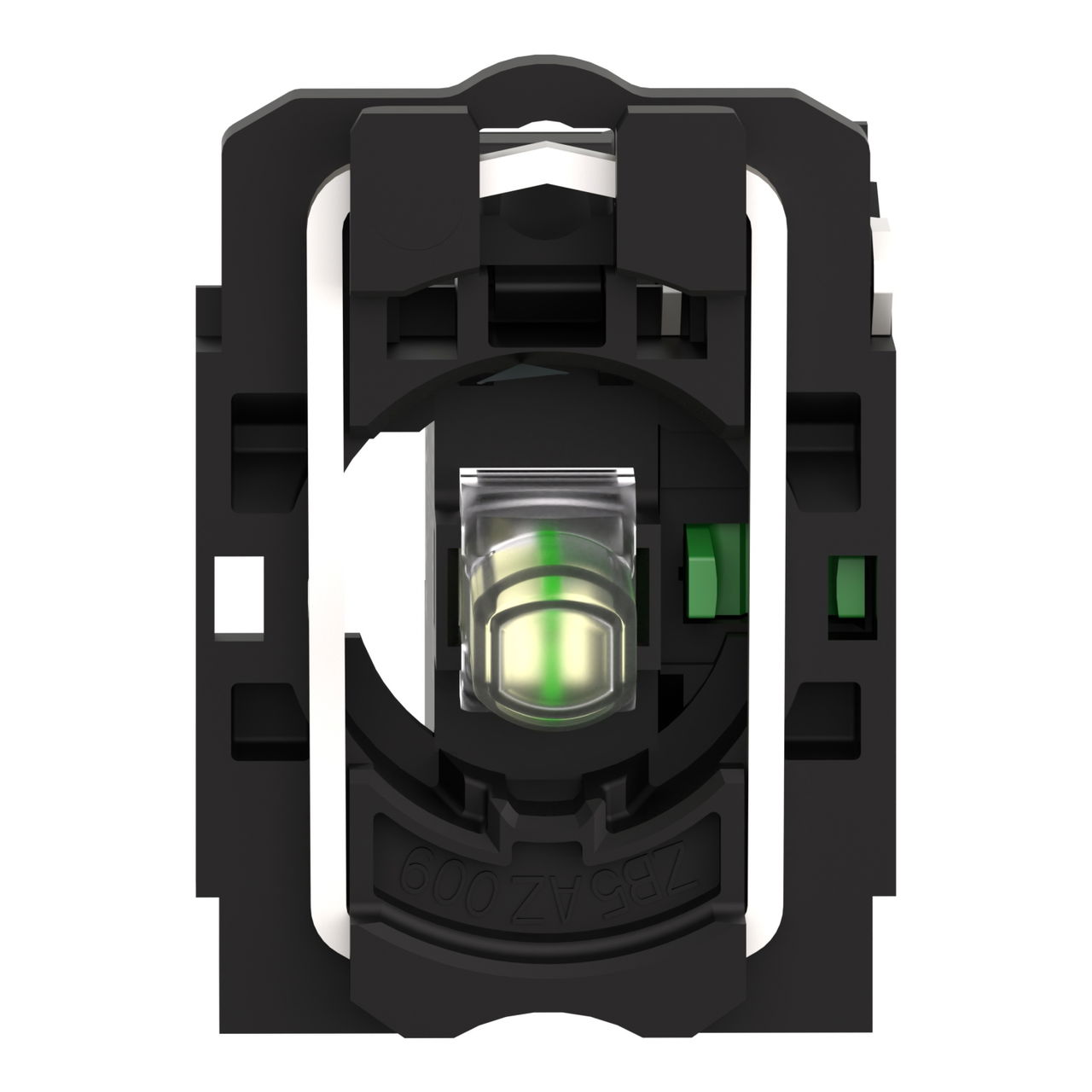 Complete body/contact assembly and light block, Harmony XB5, universal LED, 1NO, 230...240V – Image 4 of 8
