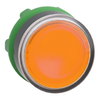 Leuchtdrucktaster, Frontelement, Harmony XB5, Kunststoff, 22mm, orange, unbeschriftet, für universelle LED, rastend